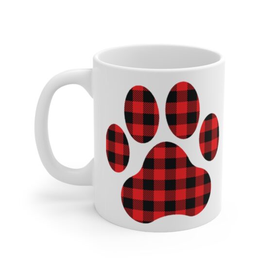 "Dog Paw" - Funny Double Sided Print - White Ceramic Mug 11oz