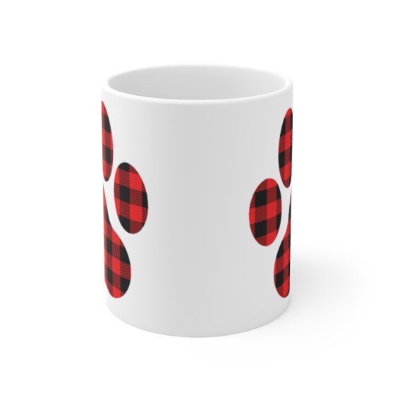 "Dog Paw" - Funny Double Sided Print - White Ceramic Mug 11oz - Image 2