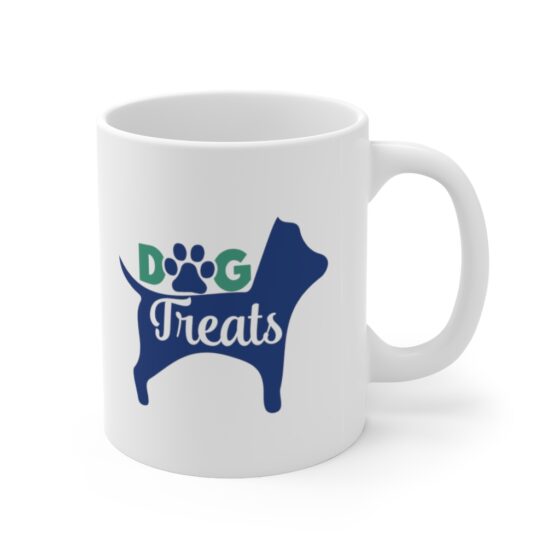 "Dog Treats" - Funny Double Sided Print - White Ceramic Mug 11oz - Image 3