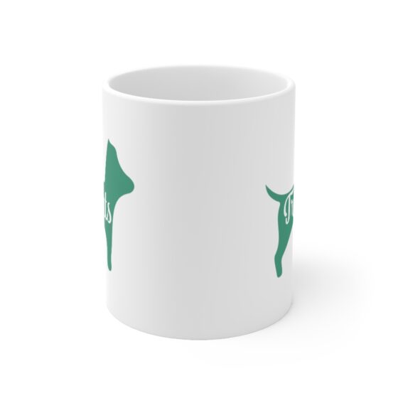 "Treats" - Funny Double Sided Print - White Ceramic Mug 11oz - Image 2