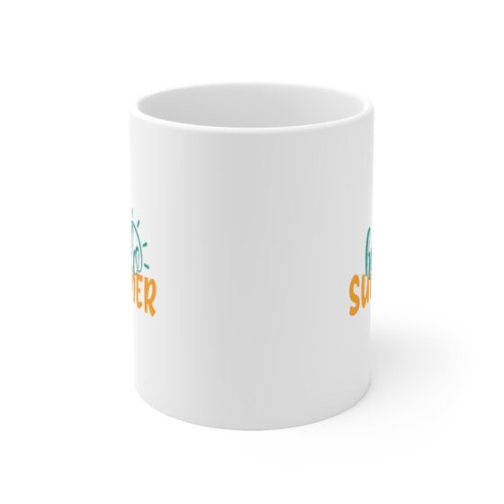 "Hello Summer" - Funny Double Sided Print - White Ceramic Mug 11oz - Image 2