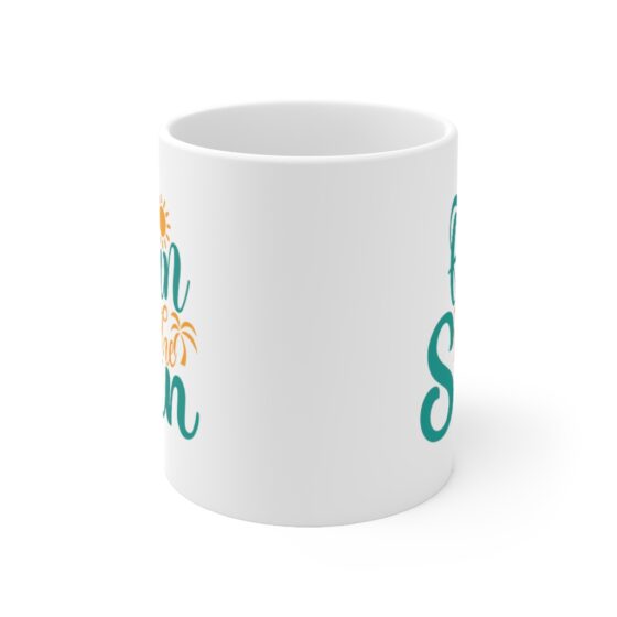 "Fun in the Sun" - Funny Double Sided Print - White Ceramic Mug 11oz - Image 2