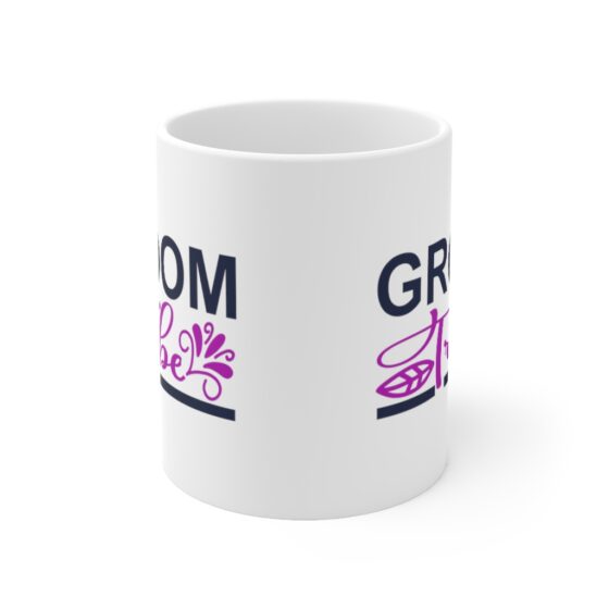 "Groom Tribe" - Funny Double Sided Print - White Ceramic Mug 11oz - Image 2