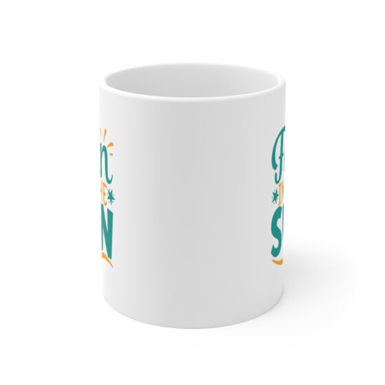 "Fun in the Sun" - Funny Double Sided Print - White Ceramic Mug 11oz - Image 2