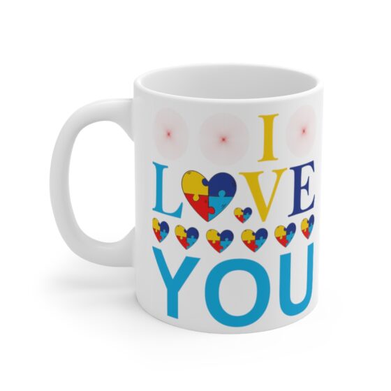 "I Love You" - Funny Double Sided Print - White Ceramic Mug 11oz