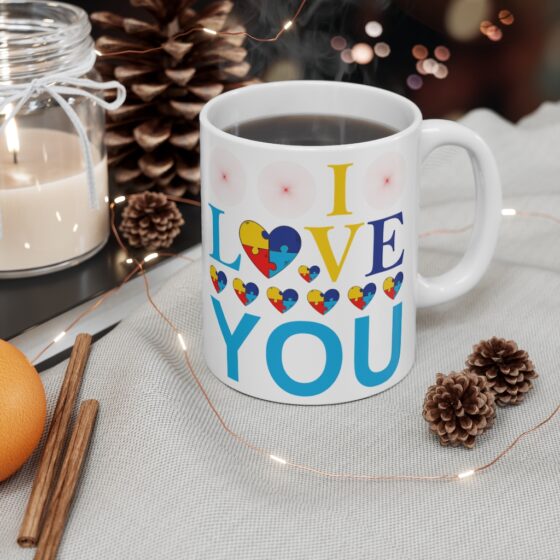 "I Love You" - Funny Double Sided Print - White Ceramic Mug 11oz - Image 4