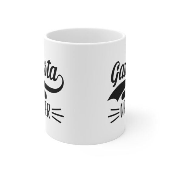 "Gangsta Napper" - Funny Double Sided Print - White Ceramic Mug 11oz - Image 2