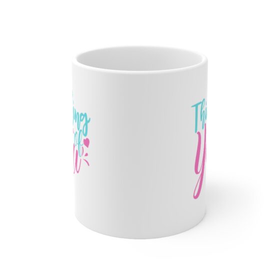 "Thinking of You" - Funny Double Sided Print - White Ceramic Mug 11oz - Image 2