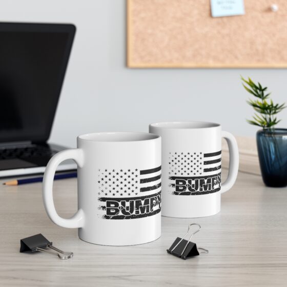 "Bumpy" - Funny Double Sided Print - White Ceramic Mug 11oz - Image 5