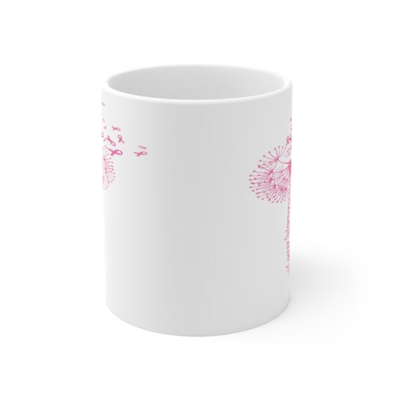 "Breast Cancer Awareness" - Funny Double Sided Print - White Ceramic Mug 11oz - Image 2