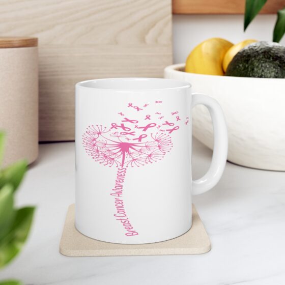 "Breast Cancer Awareness" - Funny Double Sided Print - White Ceramic Mug 11oz - Image 7