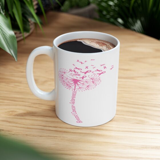 "Breast Cancer Awareness" - Funny Double Sided Print - White Ceramic Mug 11oz - Image 8