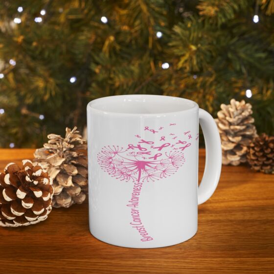 "Breast Cancer Awareness" - Funny Double Sided Print - White Ceramic Mug 11oz - Image 9