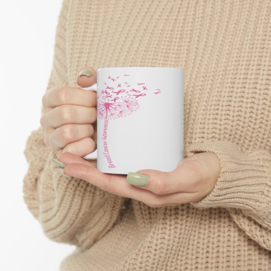 "Breast Cancer Awareness" - Funny Double Sided Print - White Ceramic Mug 11oz - Image 10