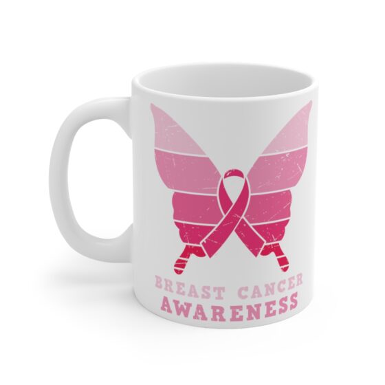 "Breast Cancer Awareness" - Funny Double Sided Print - White Ceramic Mug 11oz