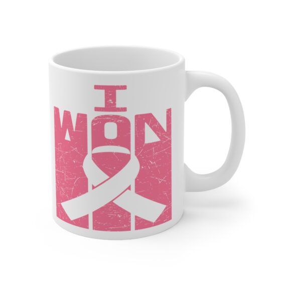 "I Won" - Funny Double Sided Print - White Ceramic Mug 11oz - Image 3