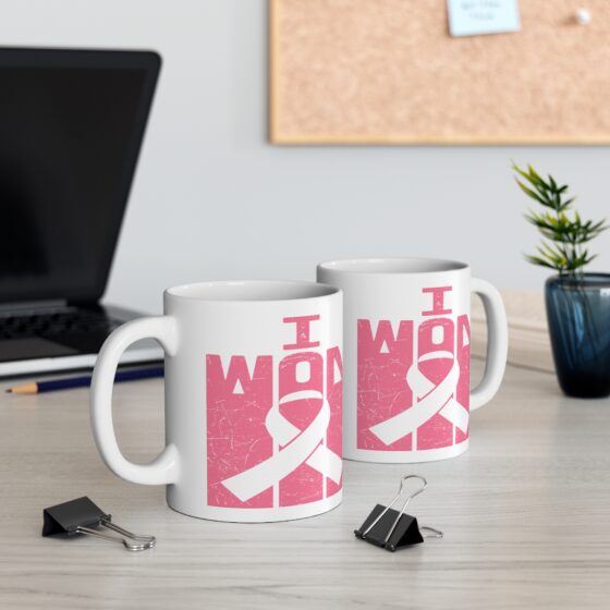 "I Won" - Funny Double Sided Print - White Ceramic Mug 11oz - Image 5