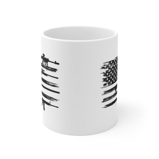 "Veteran" - Funny Double Sided Print - White Ceramic Mug 11oz - Image 2