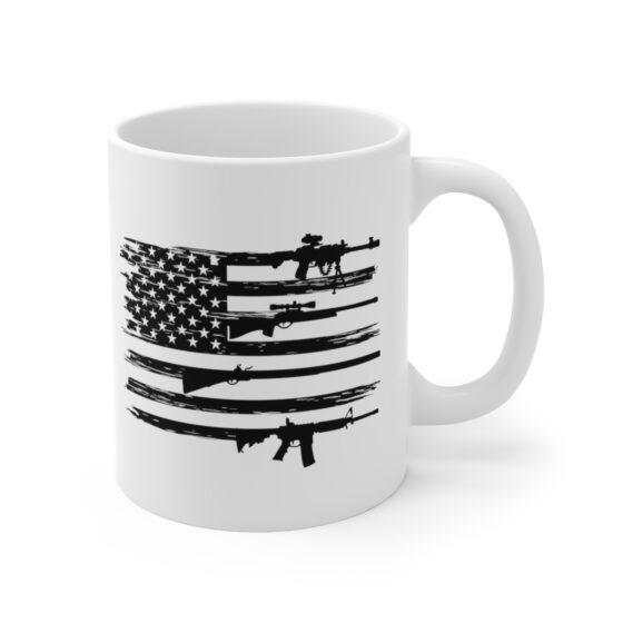 "Veteran" - Funny Double Sided Print - White Ceramic Mug 11oz - Image 3