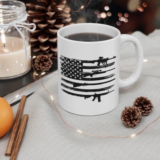 "Veteran" - Funny Double Sided Print - White Ceramic Mug 11oz - Image 4