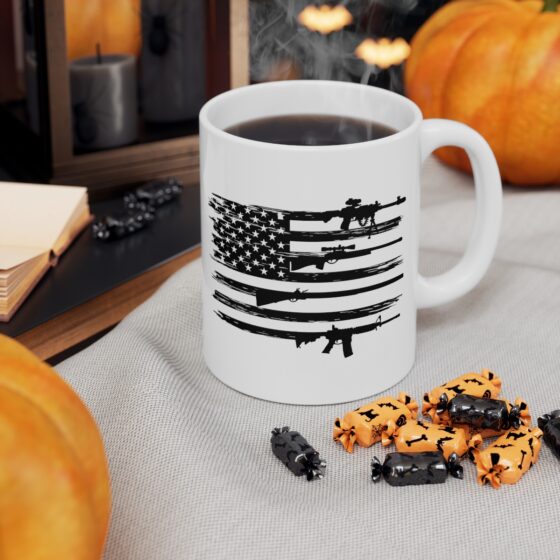 "Veteran" - Funny Double Sided Print - White Ceramic Mug 11oz - Image 6
