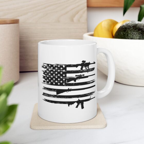 "Veteran" - Funny Double Sided Print - White Ceramic Mug 11oz - Image 7