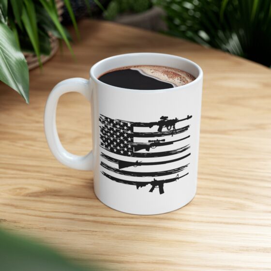 "Veteran" - Funny Double Sided Print - White Ceramic Mug 11oz - Image 8
