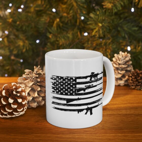 "Veteran" - Funny Double Sided Print - White Ceramic Mug 11oz - Image 9