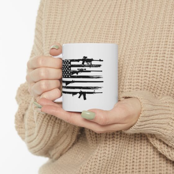 "Veteran" - Funny Double Sided Print - White Ceramic Mug 11oz - Image 10