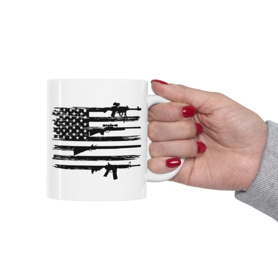 "Veteran" - Funny Double Sided Print - White Ceramic Mug 11oz - Image 11