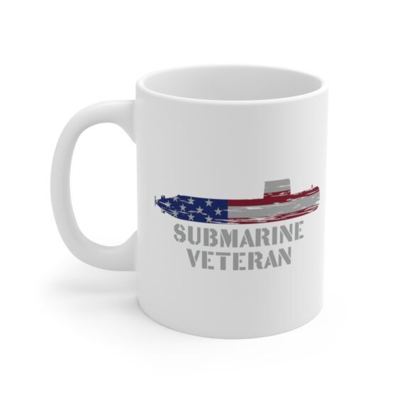 "Submarine Veteran" - Funny Double Sided Print - White Ceramic Mug 11oz