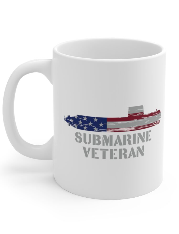 "Submarine Veteran" - Funny Double Sided Print - White Ceramic Mug 11oz