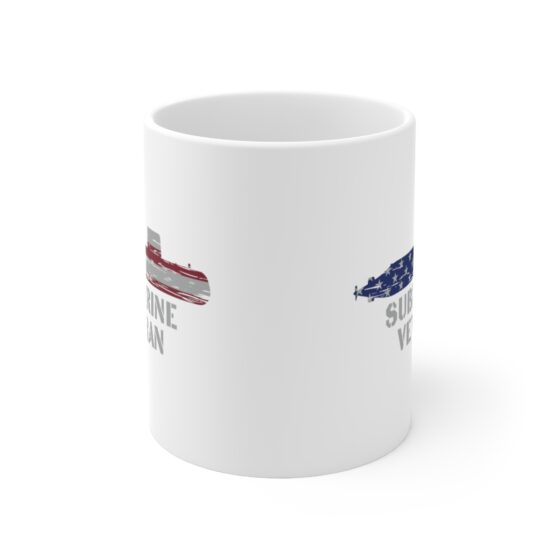 "Submarine Veteran" - Funny Double Sided Print - White Ceramic Mug 11oz - Image 2
