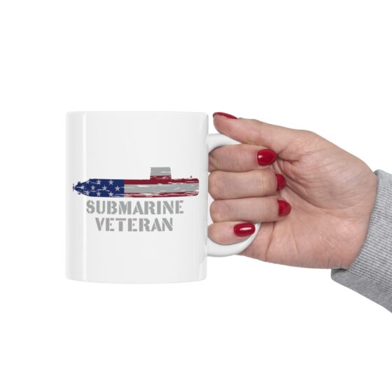 "Submarine Veteran" - Funny Double Sided Print - White Ceramic Mug 11oz - Image 11