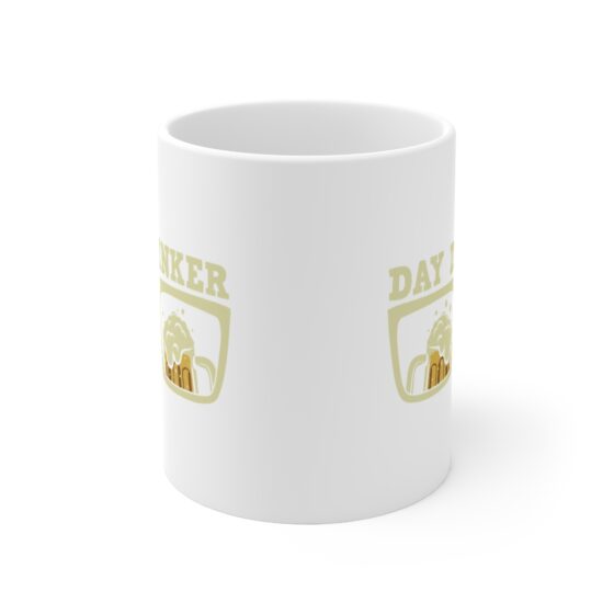 "Day Drinker" - Funny Double Sided Print - White Ceramic Mug 11oz - Image 2