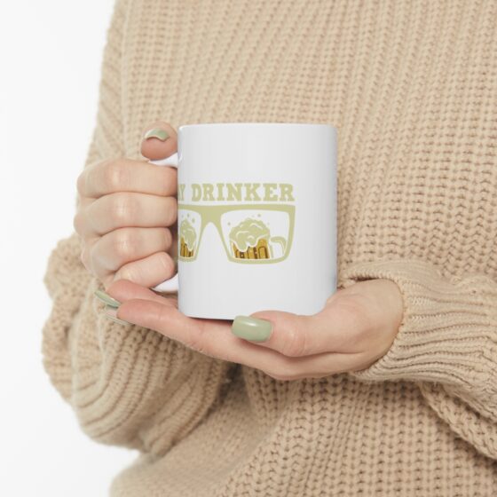 "Day Drinker" - Funny Double Sided Print - White Ceramic Mug 11oz - Image 10