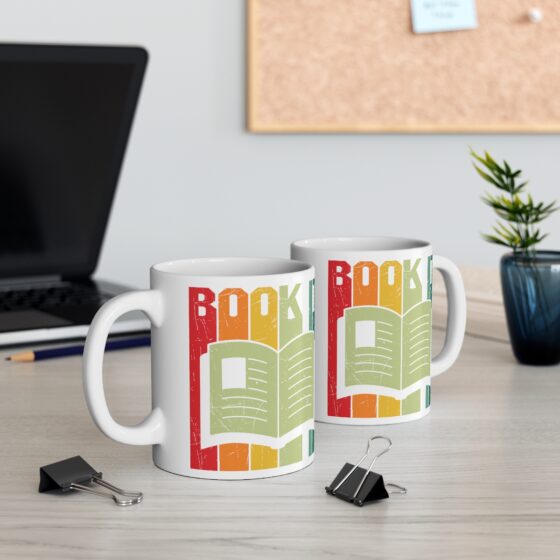 "Book It" - Funny Double Sided Print - White Ceramic Mug 11oz - Image 5