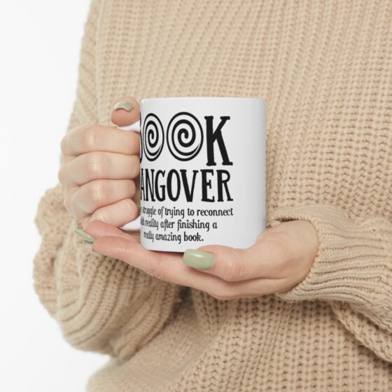 "Book Hangover" - Funny Double Sided Print - White Ceramic Mug 11oz - Image 10