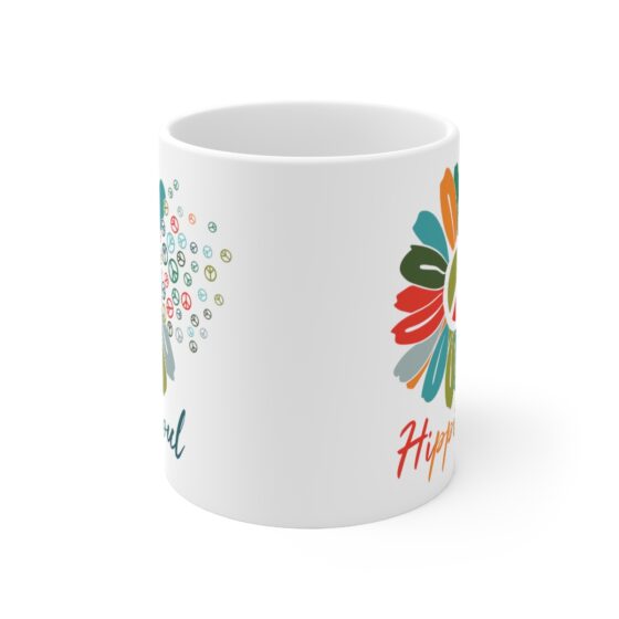 "Hippie Soul" - Funny Double Sided Print - White Ceramic Mug 11oz - Image 2