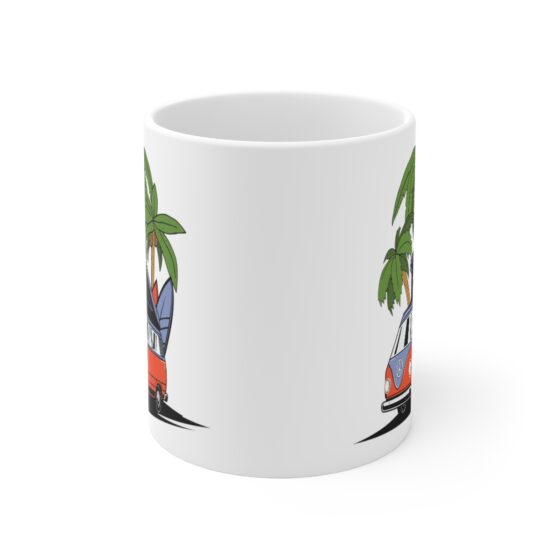 "Hippie Adventure" - Funny Double Sided Print - White Ceramic Mug 11oz - Image 2