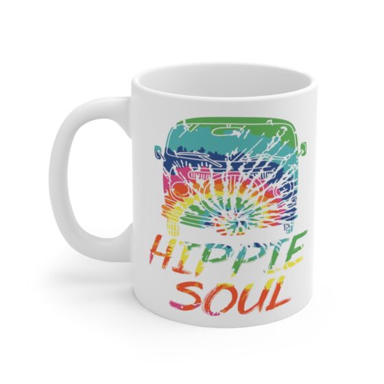 "Hippie Soul" - Funny Double Sided Print - White Ceramic Mug 11oz