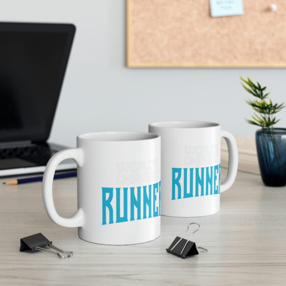 "World's Okayest Runner" - Funny Double Sided Print - White Ceramic Mug 11oz - Image 5