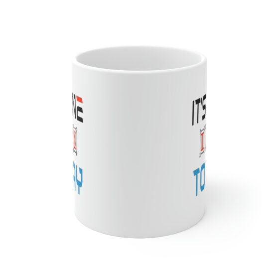 "It's Fine I Ran Today" - Funny Double Sided Print - White Ceramic Mug 11oz - Image 2