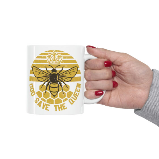 "God Save the Queen" - Funny Double Sided Print - White Ceramic Mug 11oz - Image 12