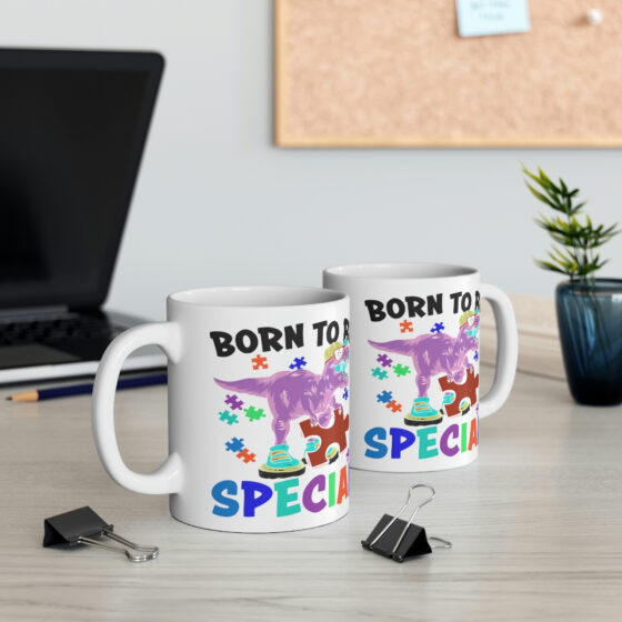 "Born to be Special" - Funny Double Sided Print - White Ceramic Mug 11oz - Image 5