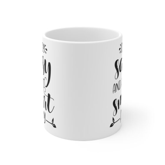 "Classy Sassy And A Bit Smart Assy" - Funny Double Sided Print - White Ceramic Mug 11oz - Image 2